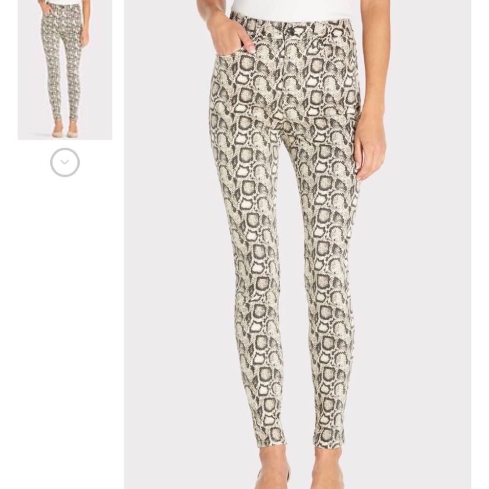 Good American 8 Snake print pants